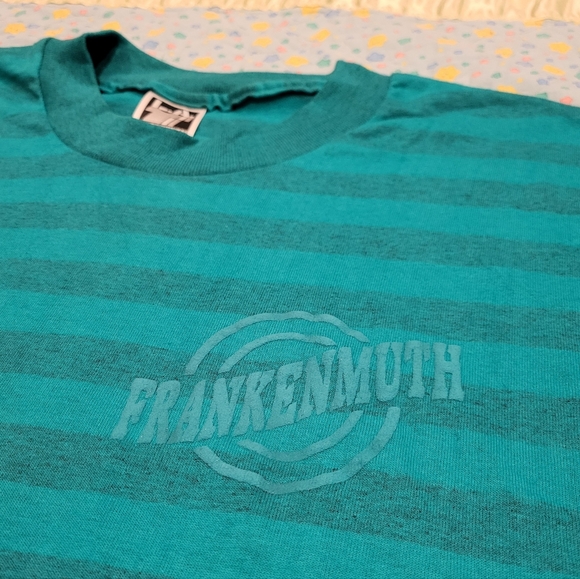 π₯ Frankenmuth Michigan π Vintage Shirt XL π©πͺ 80s Single Stitch πΊπΈ German - Picture 1 of 11